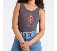 Amplified Women's Skull Slayer Bodysuit in Charcoal | Size: Large Amplified Charcoal L