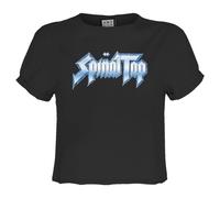 Amplified Women's Spinal Tap Logo Crop Top in Charcoal | Size: 2XL Amplified Charcoal 2XL