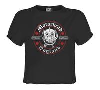 St Valentines Day Massacre Motorhead Crop T-Shirt Amplified Charcoal S
