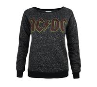 Amplified Clothing Womens Black Ac/Dc Sweatshirt - X-Small