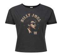 Amplified Women's Tour 1978 Billy Joel Crop Top in Charcoal | Size: Small Amplified Charcoal S