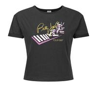 Amplified Women's Tour 1987 Billy Joel Crop Top in Charcoal | Size: Medium Amplified Charcoal M