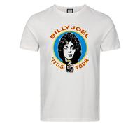 Amplified Women's US Tour 77 Billy Joel T-Shirt in White | Size: Small Amplified White S