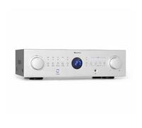 Auna Bluetooth Amplifier Hifi, Amp Stereo System AV Receiver, Stereo Amplifier Hifi Bass & Treble Control, 4 Channel Audio Power Subwoofer Hi-Fi Amplifier and Speaker w/Remote Control & AUX Input