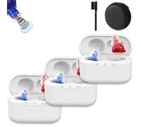 Amplihear Hearing Aids, Amplihear Pro Hearing Aids, With 16-Channel Digital Chips Intelligent Intelligent Noise, Superior Sound Quality, No Need for Hearing Tests, for Women Men Hearings Loss (3pc)