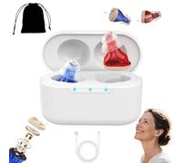 Amplihear Hearing Aids for Seniors, Amplihear Pro Hearing Aids for Seniors, Rechargeable with Noise Cancelling, Sound Excellence, Comfort Fit, with 7 Different Size Silicone Ear Tips (1pcs)