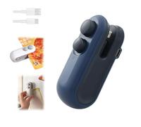 Ampltulastd Bag Sealer, Mini Bag Sealer and Cutter Rechargeable, Home Sealing Machine, Portable Snack Plastic Bag Heat Sealing Machine for Snacks Candies Plastic Bag (Blue)