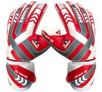 amport Goalkeeper Gloves - Finger Spine Protection, Hybrid Cut & Wide Double Layer Wristband - Unique Designed, Best Grippy and Consistent Palm Grip Goalie Gloves for Kids, Youth & Adult