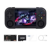 Ampown 2025 New Mini Zero Retro Game Console,2.8 Inch IPS Screen 640x480,Built-in 64GB TF Card,Portable Game Console with 2900mAh Battery,Support HD and TV Output Casual(Black-64G)