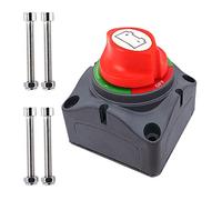 Ampper 1-2-Both-Off Battery Disconnect Switch, 12-48 V Battery Master Cut Shut Off Isolator Switch (1-2-Both-Off)
