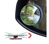 Ampper 2" Round Blind Spot Mirrors, Adjustabe HD Glass Convex Wide Angle Rear View Car SUV Universal Fit Stick-On Lens, Pack of 4