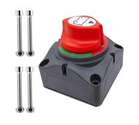 Ampper Battery Disconnect Switch, 12-48 V Battery Power Cut Master Switch Disconnect Isolator for Car, Vehicle, RV and Boat (On/Off)