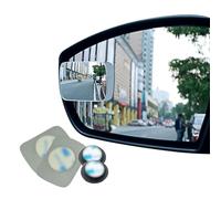 Ampper Blind Spot mirror, Square HD Glass Convex Rear View Mirror, Strengthened Adhesive and Upgrade Stick Area, Pack of 2 (Upgraded)