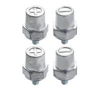 Ampper M8 Thread Male Lead Battery Charging Post Terminals, M8 Battery Post Adapter (+/-) for Extension, Pack of 4