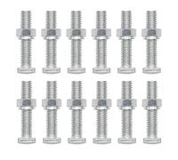 Ampper Replacement Battery Terminal Bolt and Nut 5/16"-18 thread, 1-1/2" Length Square Head Bolt and Shulder Nut, Pack of 12 Sets