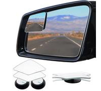 Ampper Rhombus Shaped Blind Spot Mirror, HD Glass Frameless Convex Wide Angle Rearview Blindspot Car Mirror for Car SUV and Truck (Pack of 2)