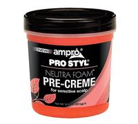 Ampro Pre-Creme Base for Sensitive Scalp - Wax Enhanced with Petroleum Jelly - Formulated to Protect Your Scalp During Chemical Processing - Relieves and Soothes Scalp Discomfort - 12.5 oz