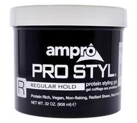 Ampro Pro Styl Styling Gel - Protects and Strengthens Your Strands - Non-Flaking, Alcohol Free, Vegan Formula - Flexible, Touchable Hold for All Hair Textures - Regular - 908 g