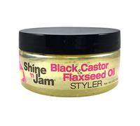 Ampro Shine ’n Jam Black Castor & Flaxseed Oil Styler - 8oz (226g)