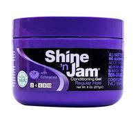 Ampro Shine-n-Jam Regular - Enriquecido con Equinácea para Estimular el Crecimiento del Cabello - Ideal para Domar Flequillos y Trenzas - 227 g