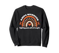 Amps Warrior, Fighting Pain With Strength Rainbow Sweatshirt