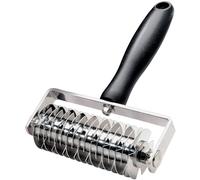 AMPSEVEN Pastry Lattice Roller Cutter - Professional Stainless Steel Dough Lattice for Pie Pizza Bread, beef wellington, Pastry Crust Roller Cutter