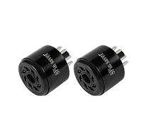 Amptata 2pcs Octal 8pin Tube Saver Bakelite 6550 KT88 EL34 6L6 6SN7 6CA7 5Z3 5U4 6V6 KT100 Amplifier Vacuum Tube Protect Tube Pin Socket Saver