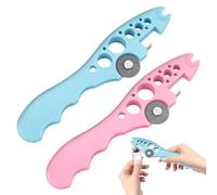 Ampule Opener for Nurses Glass Ampoule Opener 2 Pcs Multifunctional Ampule Snapper Vial Opener Ampoule Breaker Surgical Spirit for Ampoules Hospitals Beauty Salons (Pink & Blue)