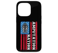 Amputation Nation American Flag - Patriotic Amputee Handicap Case for iPhone 13 Pro