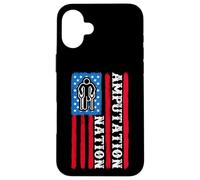 Amputation Nation American Flag - Patriotic Amputee Handicap Case for iPhone 16 Plus