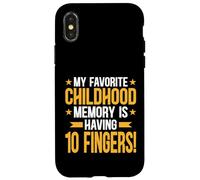 Amputee - 10 Fingers Memory Funny Handicap Amputation Case for iPhone X/XS