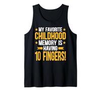 Amputee - 10 Fingers Memory Funny Handicap Amputation Tank Top