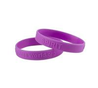 AMPUTEE 1PCs A Complaint Free World.org Silicone Bracelets&Bangles Sporty Spirit Wristbands Men Women Lovers' Student Gifts (Material : 20cm_Puple)
