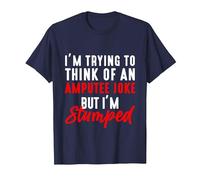 Amputee Humor Joke Leg Arm Funny Recovery T-Shirt, Men, Navy Blue, XX-Large