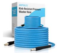 Ampvolts 15M Kink-Resistant Pressure Washer Hose - 248Bar / 3600 PSI, 2026 Upgraded Replacement Hose for Karcher K2 K3 K4 K5 K6 K7 Series, All-Weather, Blue