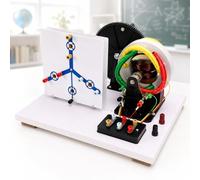 AMQYDT Hand Cranked Three Phase Ac/dc Generator Model, Physical Teaching Aid With Visible Working Structure And Tabletop Base For Physics Classroom, Science Lab And Student Demonstration