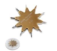 AMQYDT Mohs Hardness Test Kit, 1-10 Scale Tester Pen With Ten Star Design For Rock, Industrial And Gemstone And Mineral, Mineral & Rock Hardness Tester For Geologists, Collectors & Hobbyists