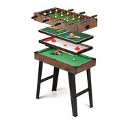 AMRAP 4 in 1 Multi Sports Game Table - Inc Football, Pool, Table Tennis & Air Hockey Set AMRAP Multicolor