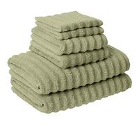 Amrapur Pacific Coast Textiles Wavy Luxury Spa collection 6 piece quick dry towel set Sage, Cotton, 1 x 1 x 1 cm