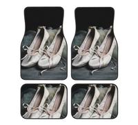 AMREWQYL Ballet Shoe Printed Car Foot Mat Four-Piece Set Universal Car Accessories