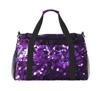 AMREWQYL Beautiful Purple Glitter printed Hand Travel Bag Casual luggage bag