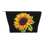 AMREWQYL Blessed to Be Called Sunflower printed Daily Storage bag Makeup Bag Travel Toiletry Bag, Black, One Size