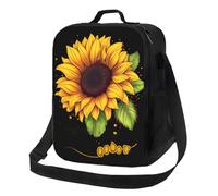 AMREWQYL Blessed to Be Called Sunflower printedInsulated lunch bag Reusable Insulated Lunch Box