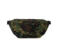 AMREWQYL Camouflage Pattern printed Crossbody Waist Pack Casual Chest Bag, Black, One Size