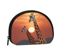 AMREWQYL Giraffe at sunset printed Shell storage bag Mini Storage Bag