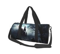 AMREWQYL Gothic Happy Halloween printed Travel Bag Casual luggage bag