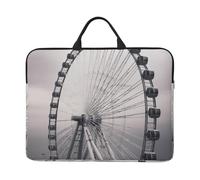 AMREWQYL Gray ferris wheel printed 14in Laptop Case Laptop Sleeve Laptop Bag