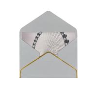 AMREWQYL Gray ferris wheel printed Greeting Card Thank You Card with Envelopes