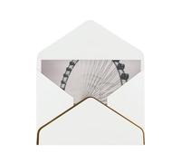AMREWQYL Gray ferris wheel printed Greeting Card Thank You Card with Envelopes