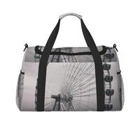 AMREWQYL Gray ferris wheel printed Hand Travel Bag Casual luggage bag